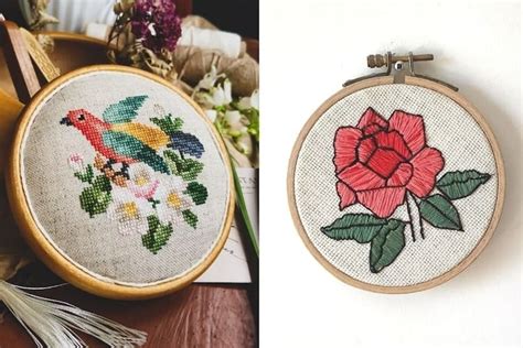 is embroidery and cross stitch the same